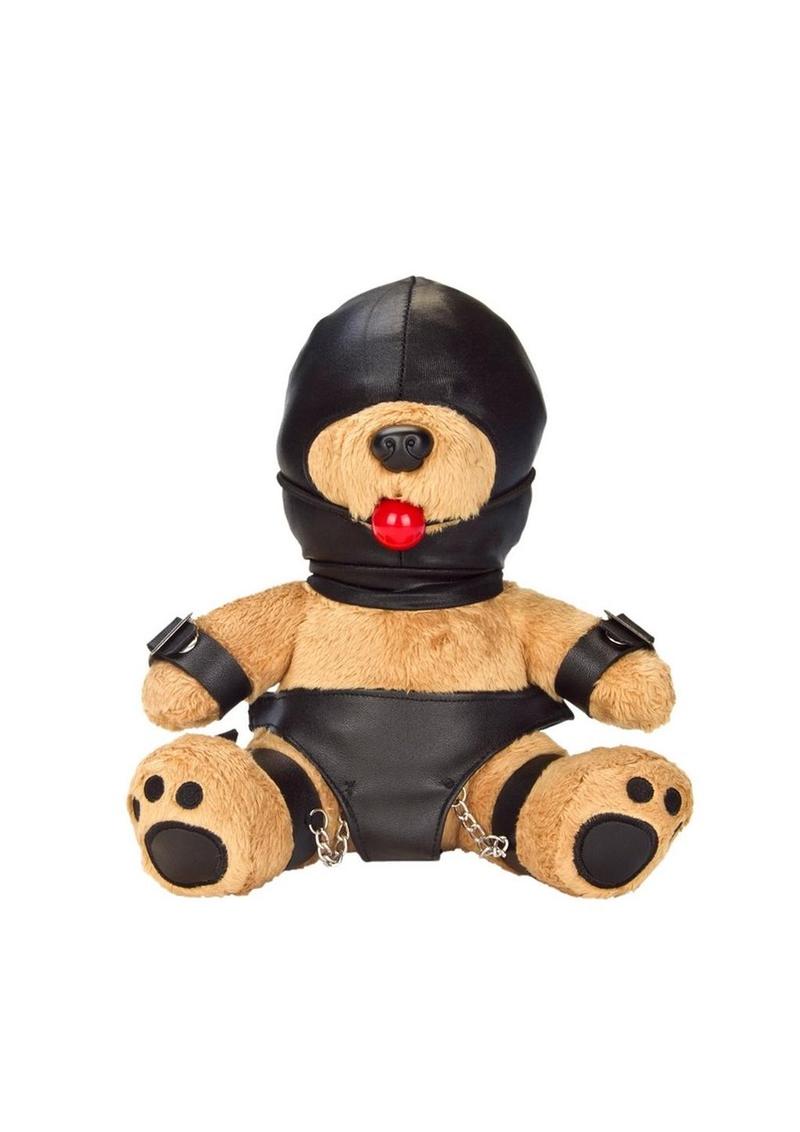 Bondage Bearz Gary Gag Ball Stuffed Animal - Brown/Black