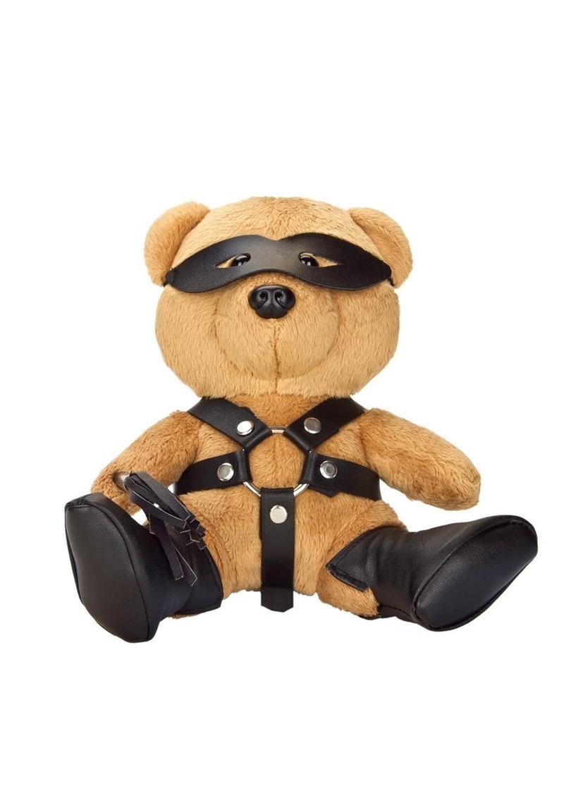Bondage Bearz Freddie Flogger Stuffed Animal - Brown/Black