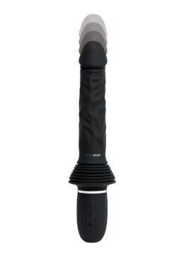 Whipsmart Thrusting Rechargeable Silicone Cock with Remote - Black
