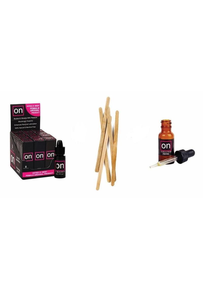 On Original Arousal Oil  5ml Medium Box 12 Piece + Tester/Sticks Refill Kit
