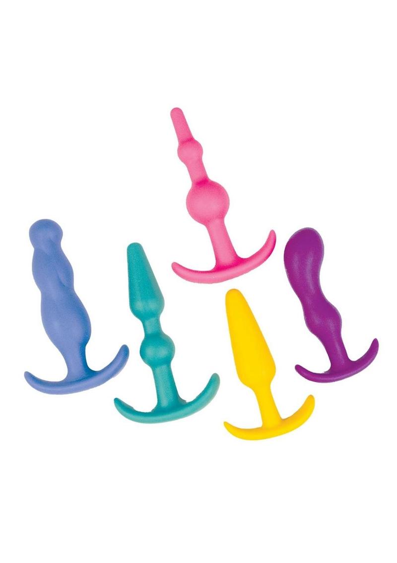 Anal Lovers Kit Silicone Anal Plugs - Multicolor
