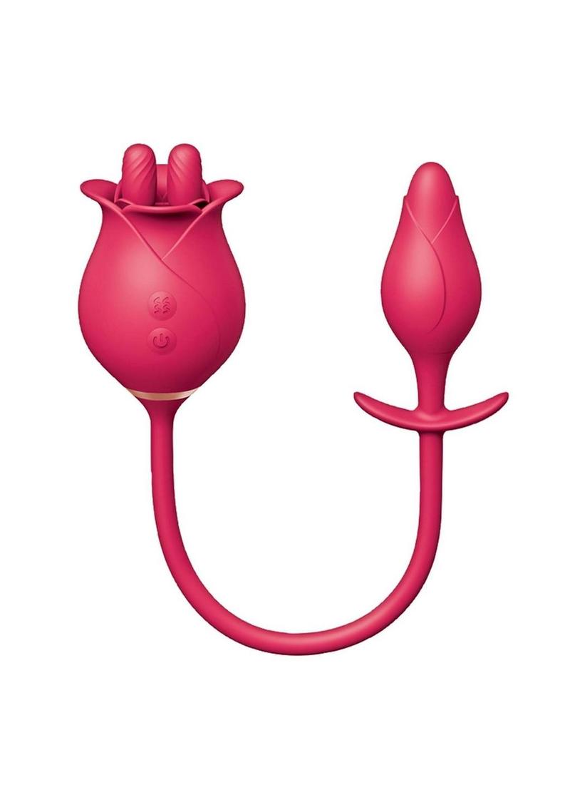 Clit-Tastic Tulip Finger Massager and Pleasure Plug Set - Red
