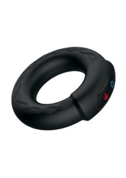 CockPower Heat Up Rechargeable Silicone Cock Ring - Black