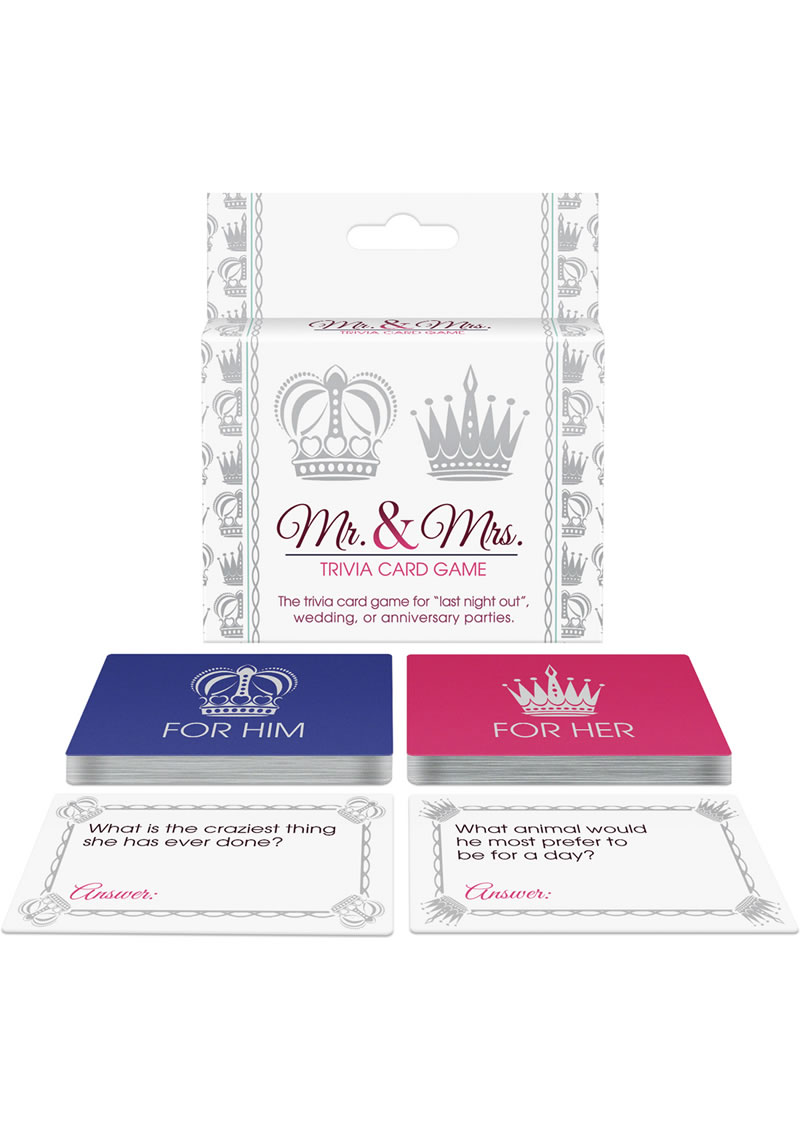 Mr. and Mrs. Trivia Card Game