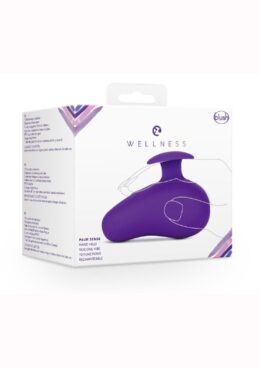 Wellness Palm Sense Rechargeable Silicone Massager - Purple