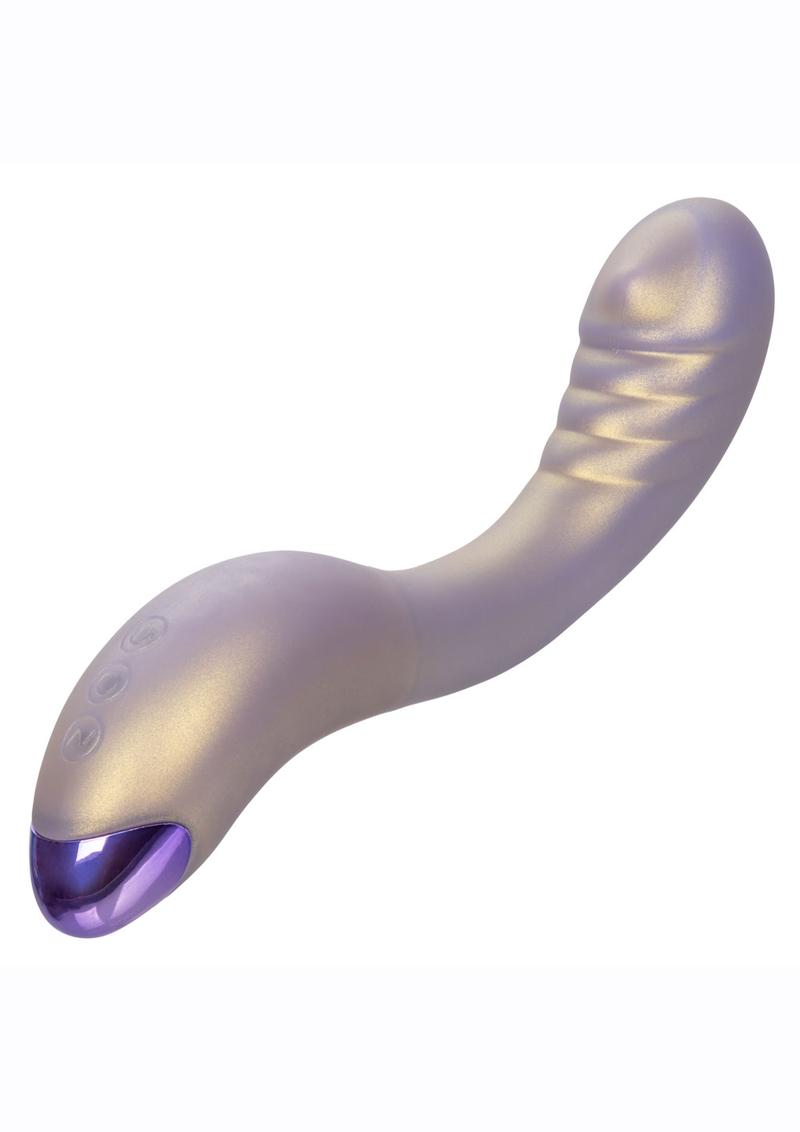 G-Love G-Roller Rechargeable Silicone Vibrator with Ridges- Purple