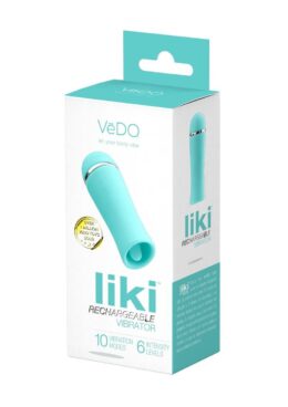 VeDO Liki Rechargeable Silicone Flicker Vibrator - Teal