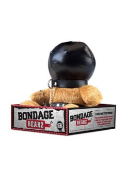 Bondage Bearz Gimpy Glen Stuffed Animal - Brown/Black