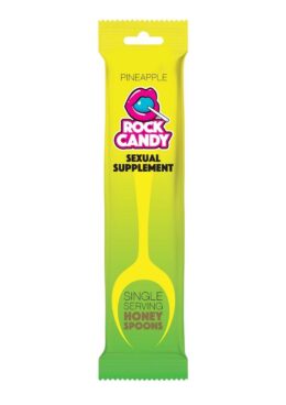 Rock Candy Honey Spoons Unisex Sexual Supplement Pineapple (24 Packs per Display)
