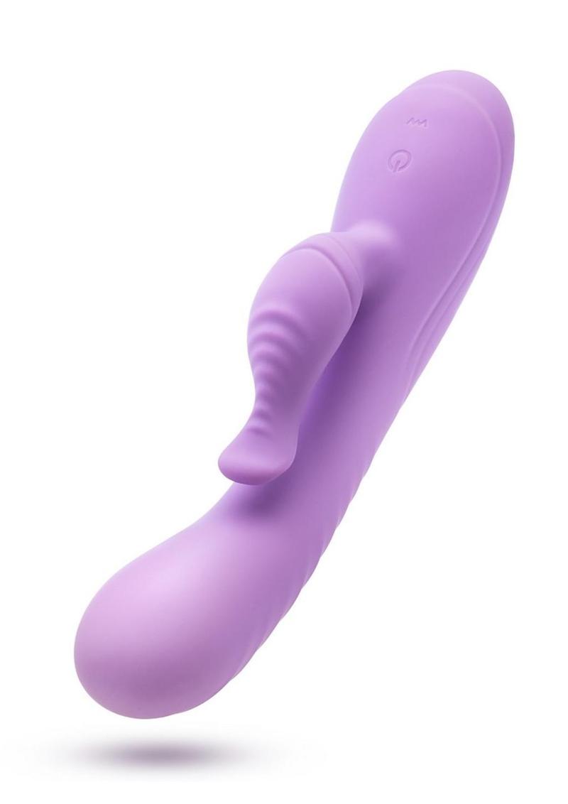Blush Collection Evelyn Rechargeable Silicone Rabbit Vibrator - Purple