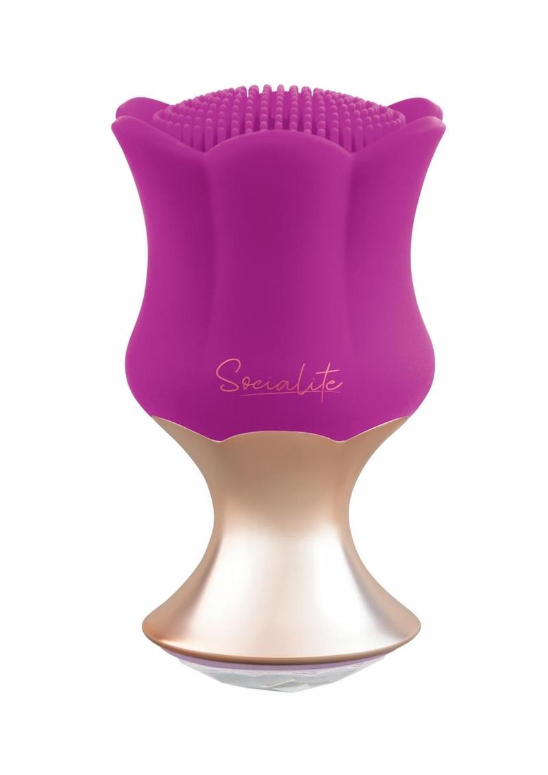 Bodywand Socialite Octan Rechargeable Silicone Massager - Purple/Gold