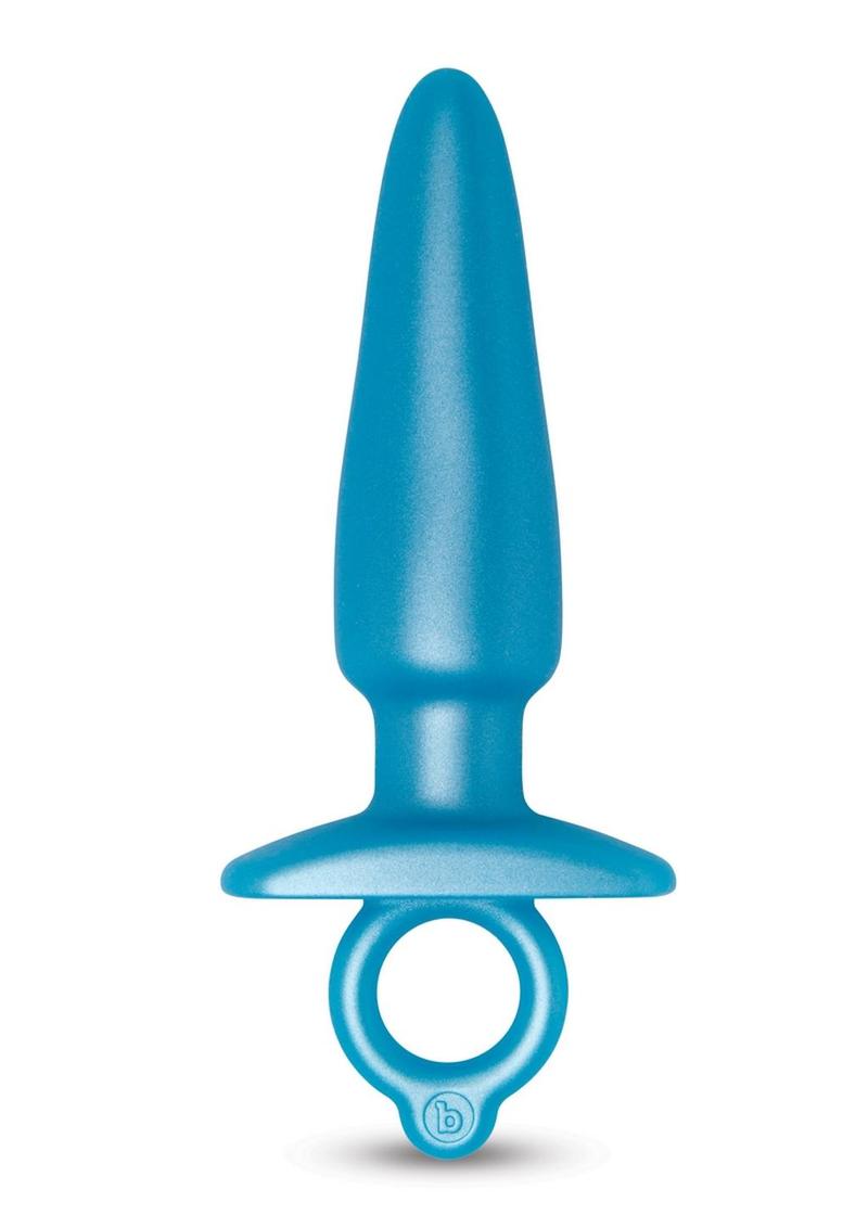 B-Vibe Sleek Silicone Plug - Blue