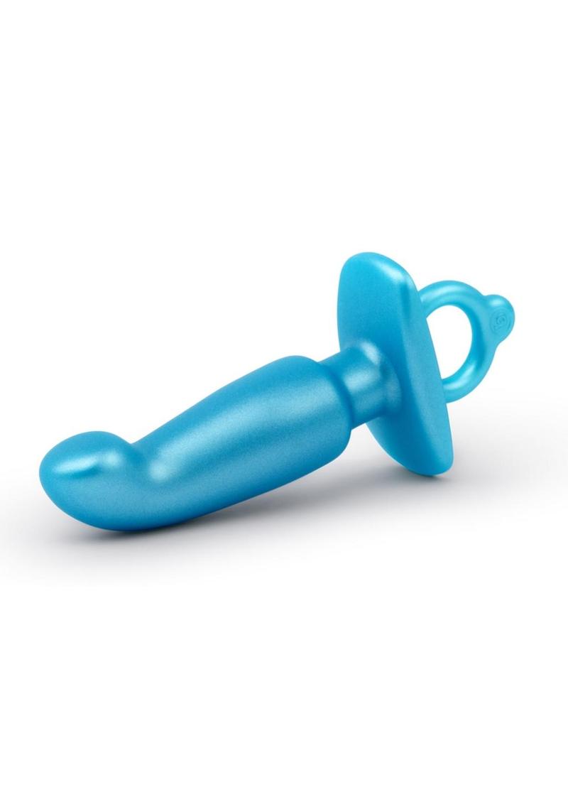 B-Vibe Hither Silicone Plug - Blue