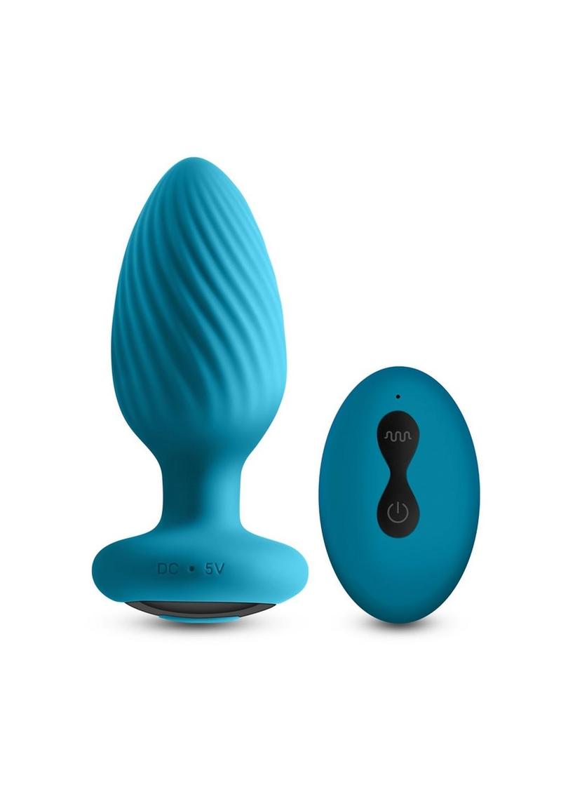 Inya Alpine 2.0 Rechargeable Silicone Remote Anal Plug - Teal
