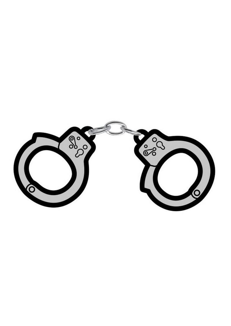 Handcuffs Enamel Pin - Black/Silver