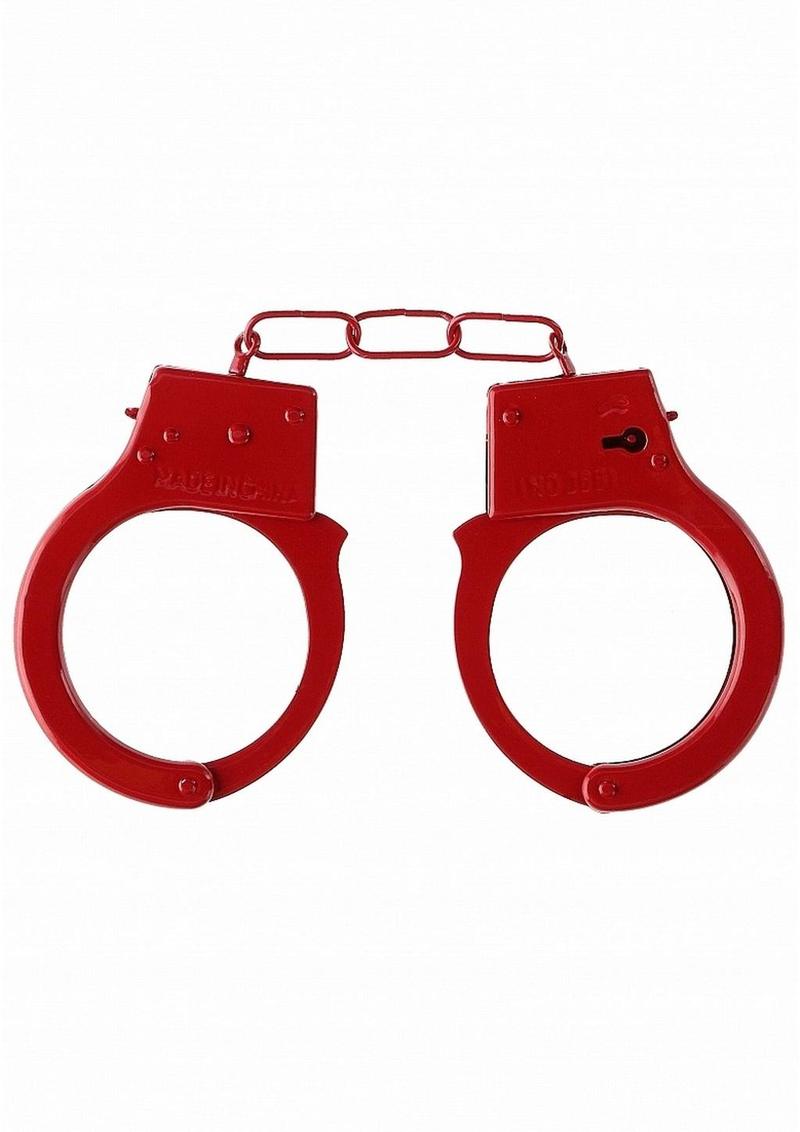 Ouch! Beginners Handcuffs Metal - Red