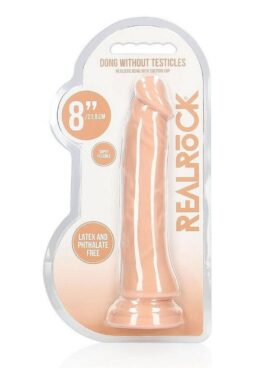 RealRock Skin Realistic Dildo without Balls 8in - Vanilla