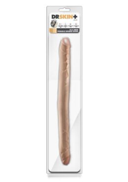 Dr. Skin Plus Posable Double Dong 16.5in - Vanilla