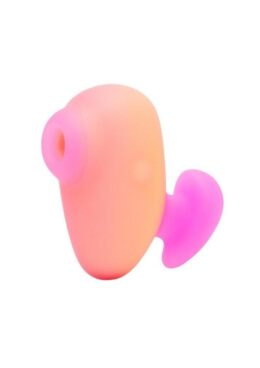 Romp Kiss Rechargeable Silicone Clitoral Stimulator - Yellow/Pink