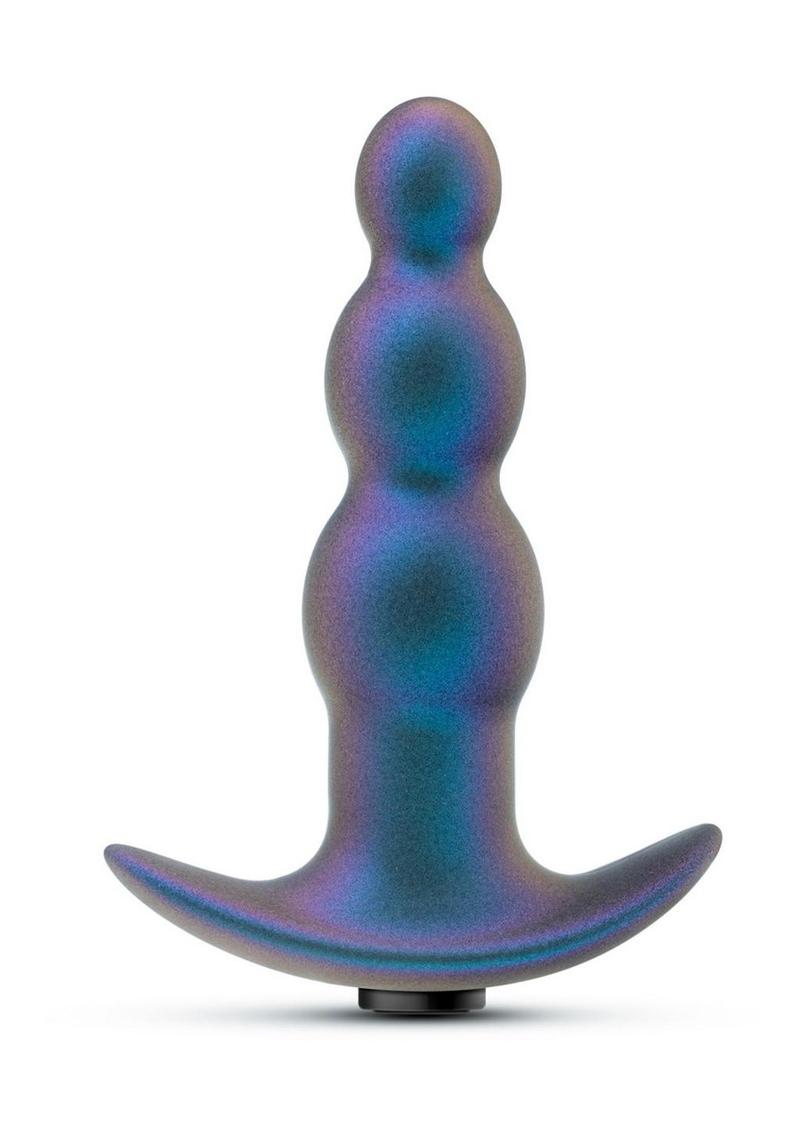 Anal Adventures Matrix Expedition Plug Silicone Rechargeable Anal Plug - Lunar Blue