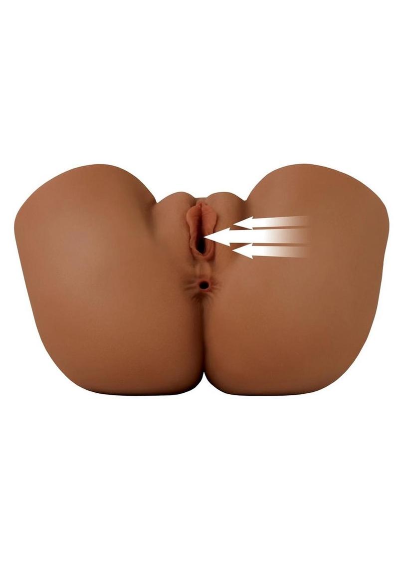 PDX Elite Back That Ass Up Automatic Rechargeable Mega Masturbator - Caramel