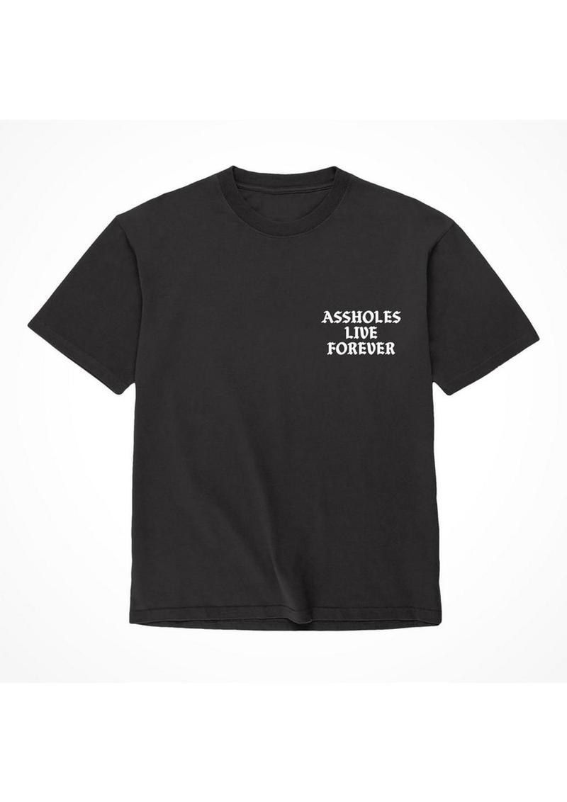 Assholes Live Forever Assholes Live Forever T-Shirt - Large - Black (Bulk)