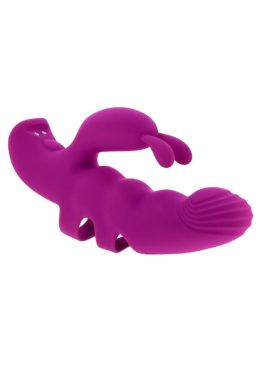 Playboy Lend a Hand Rechargeable Silicone Finger Vibrator - Purple