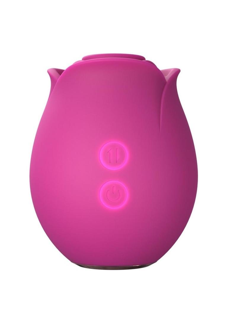 Blush Collection The Original Blush Rose Rechargeable Silicone Air Pulse Clitoral Vibrator - Fuchsia