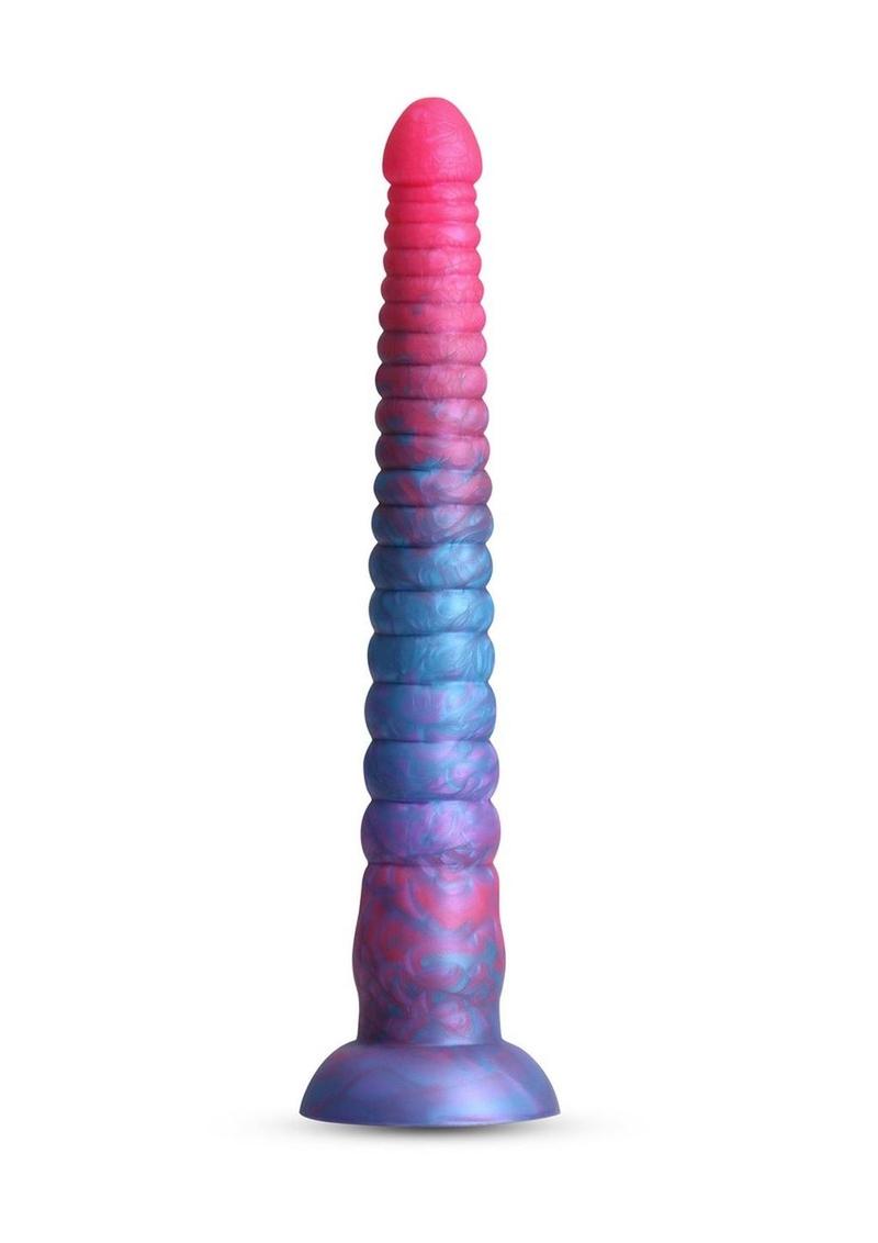 Colours Stacked Silicone Dildo 12in - Pink/Blue