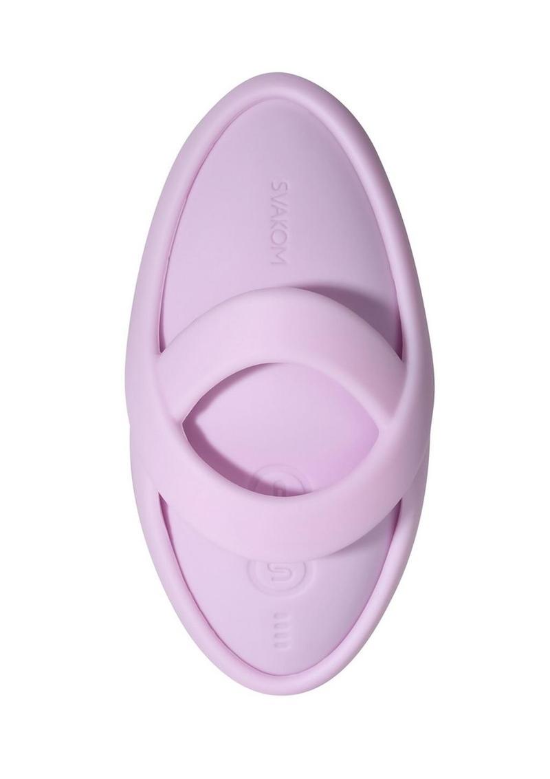 Svakom Echo 2 App Compatible Rechargeable Silicone Heated Finger Vibrator - Pink Lilac