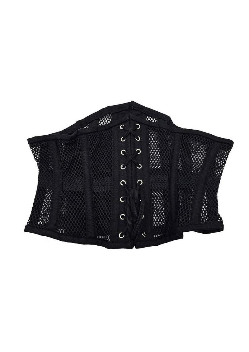 Rouge Mesh Corset - Small/Medium - Black