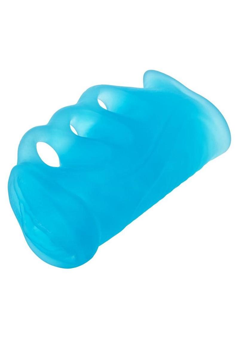 Pop Sock Grip N Stroke Masturbator - Small - Blue