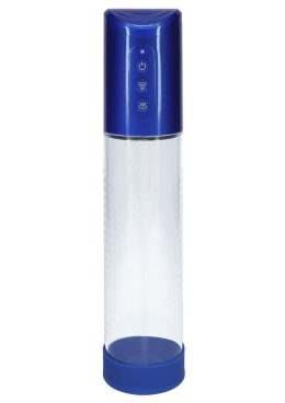 Pumped HyperPump 3 Function Automatic Rechargeable Penis Pump - Metallic Blue