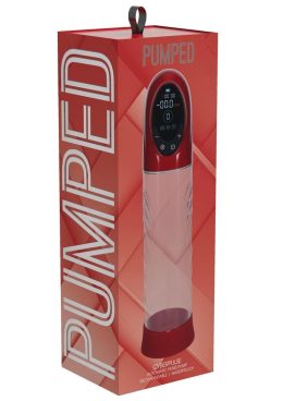 Pumped CyberPulse 13 Function Automatic Rechargeable Penis Pump - Metallic Red