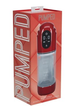 Pumped TechnoThrust 10 Function Automatic Masturbator - Metallic Red
