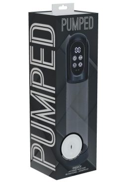 Pumped Engage 6 Function Automatic Rechargeable Penis Pump - Gun Metal