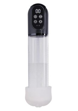 Pumped Engage 6 Function Automatic Rechargeable Penis Pump - Gun Metal