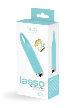 VeDo Lasso Rechargeable Silicone Bullet Vibrator - Turquoise